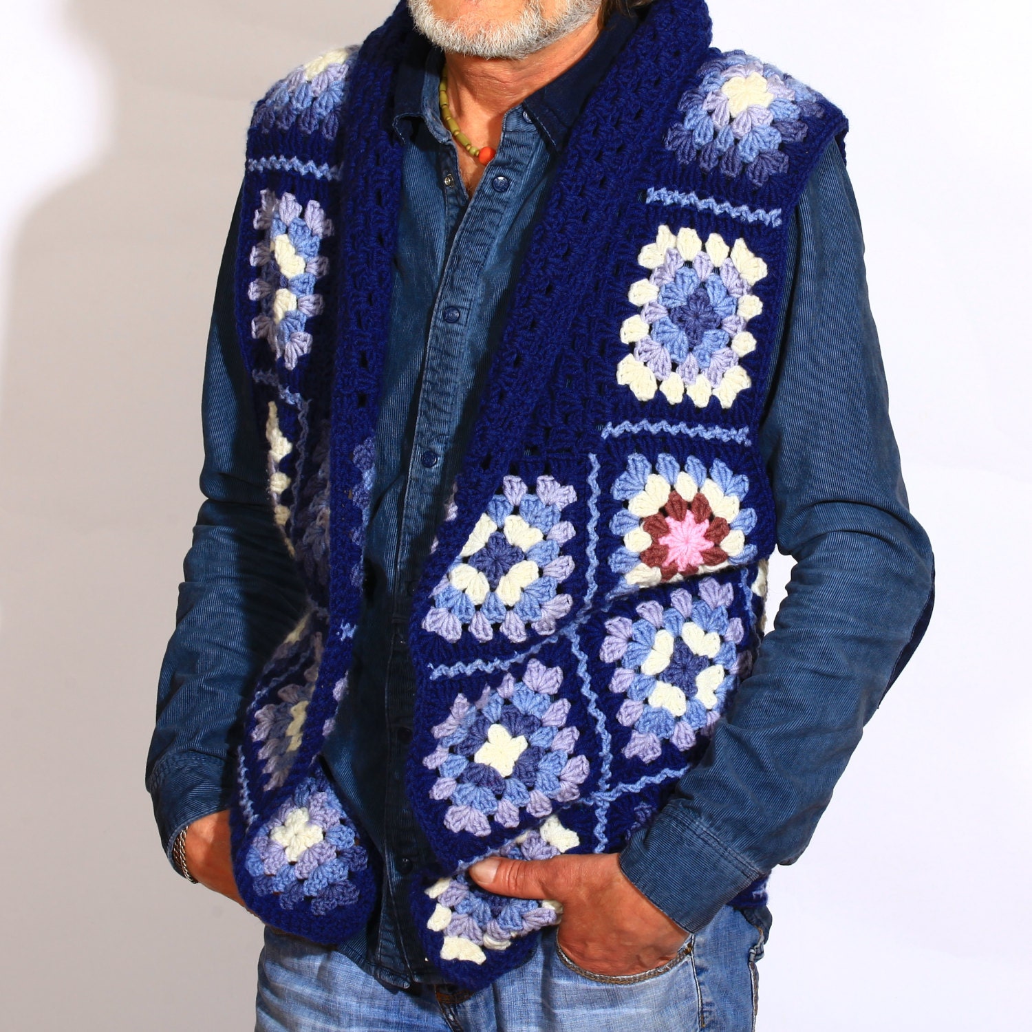 boho sleeveless cardigan
