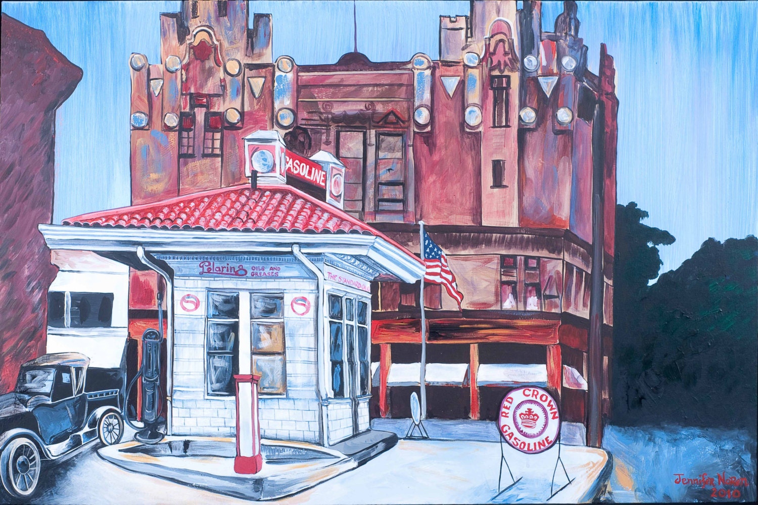 Historic Gas Station Troy Ohio Etsy