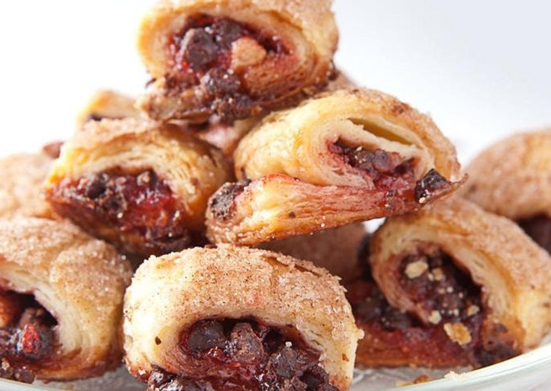 Raspberry Walnut Rugelach Cookies Walnut Raspberry Rugelach Etsy