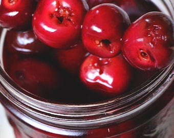 Brandied Cherries Cocktail Cherries Brandy Cherries Booze Soaked Cherries Drink Garnish