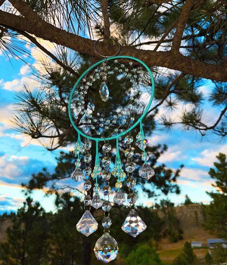 Custom Suncatcher Dreamcatcher Crystal and Prisms Crystal Etsy