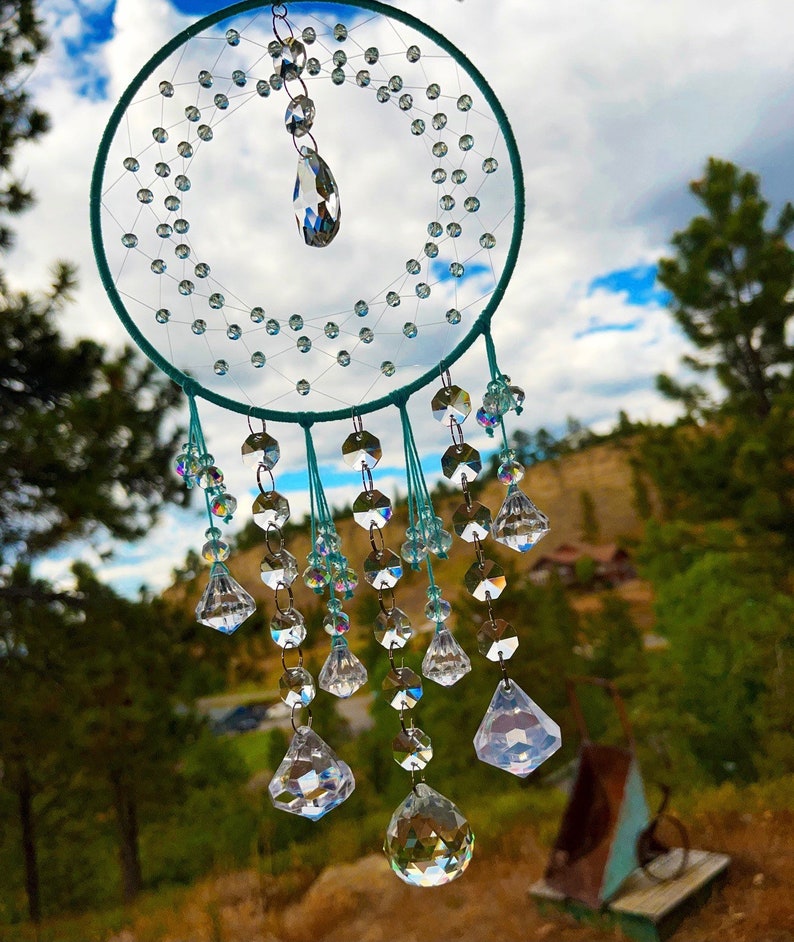 Custom Suncatcher Dreamcatcher Crystal and Prisms Crystal Etsy