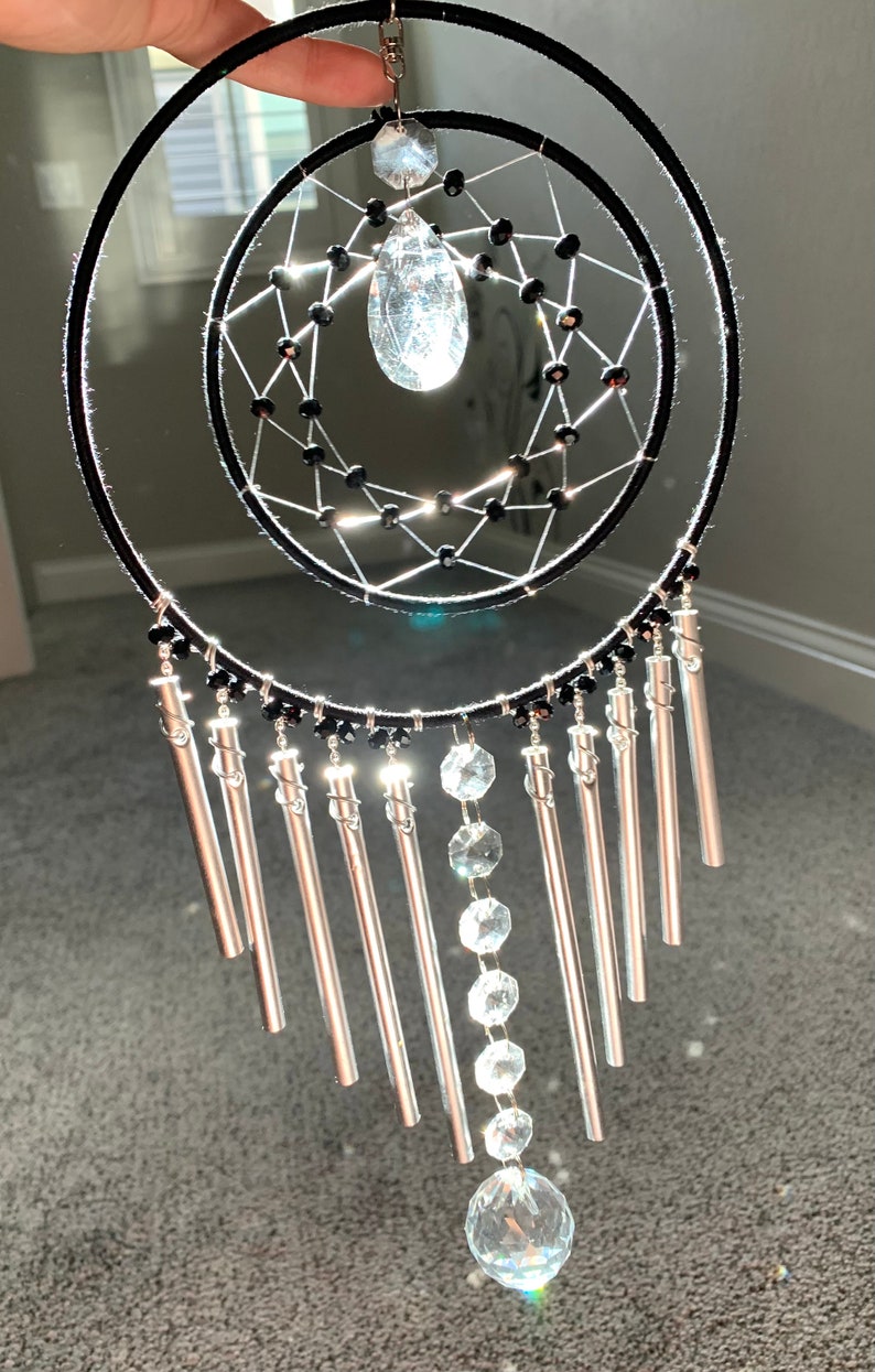 Crystal Suncatcher Dreamcatcher Wind Chime Crystal Etsy