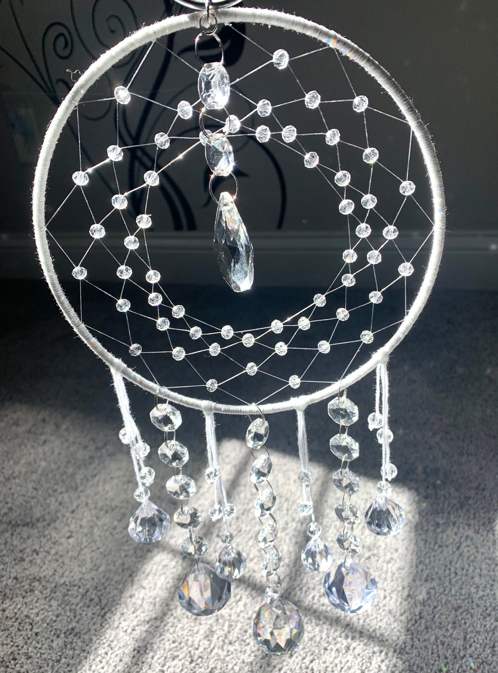 Custom Suncatcher Dreamcatcher Crystal and Prisms Crystal Etsy