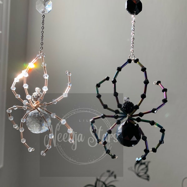 Custom Color Spider Crystal Suncatcher Car Charms