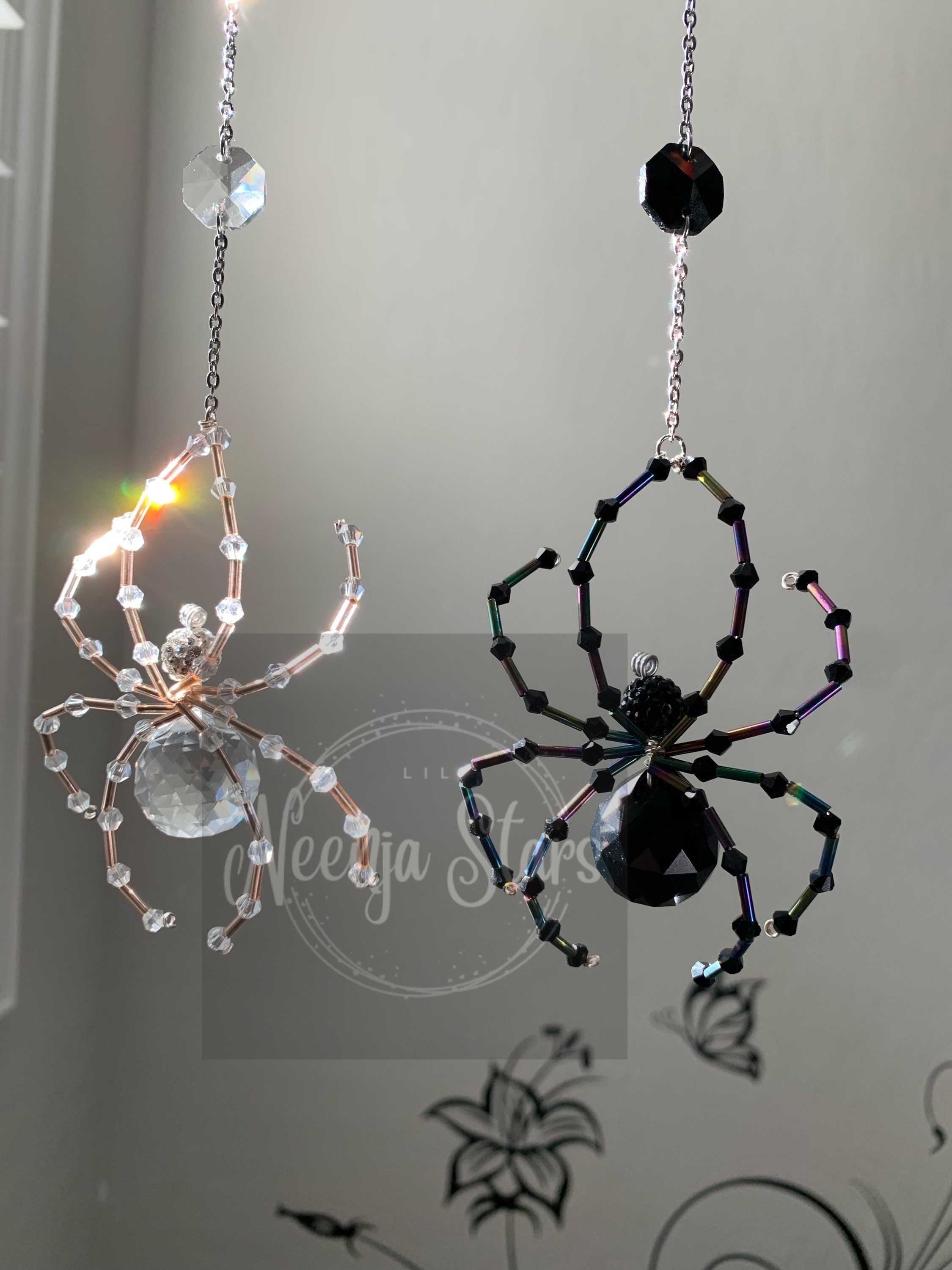 Custom Color Spider Crystal Suncatcher Car Charms