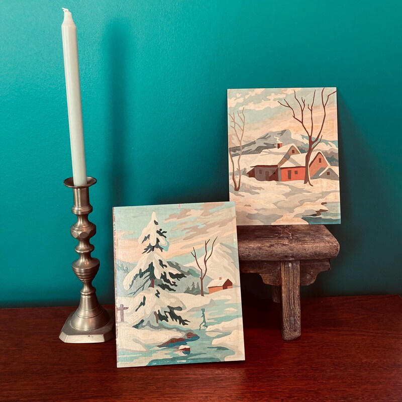 Winter Paint by Number Etsy