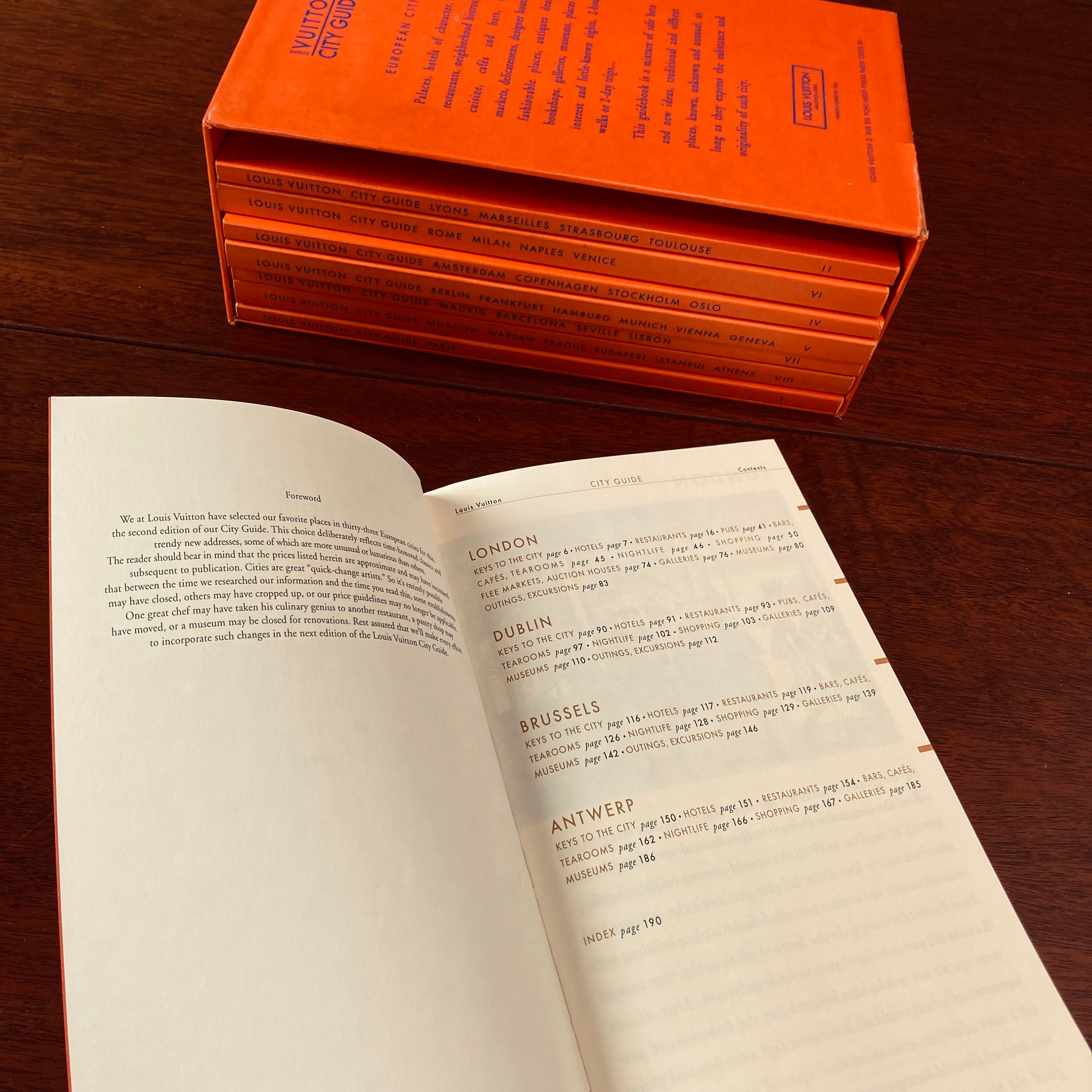 Vintage Louis Vuitton 2000 City Guide Book Set - Etsy