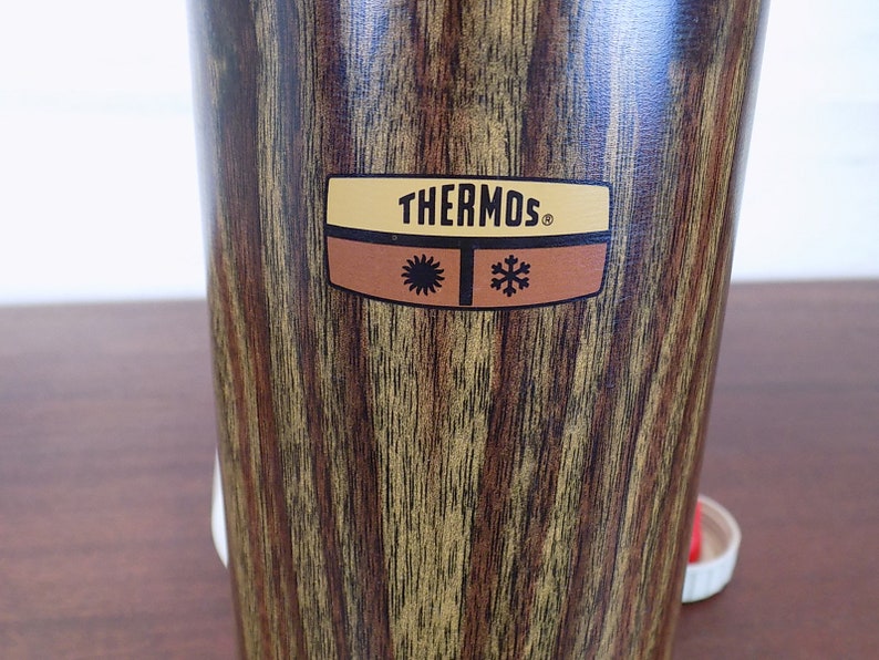 Vintage Thermos Faux Wood