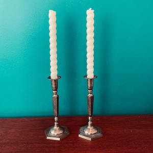 Vintage Brass Metal Candlesticks