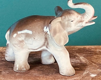 Vintage Ceramic Elephant Figurine