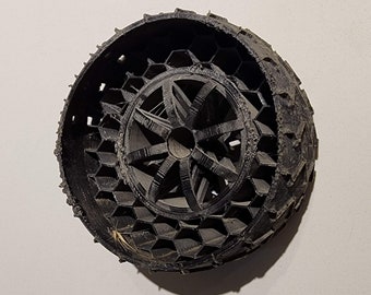 Curiosity Mars Rover inspired RC car wheels STL file for 3D printing