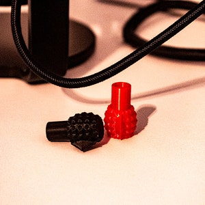 Replacement knob for HyperX QuadCast | S | Microphone Comes in a pair of Black and Red