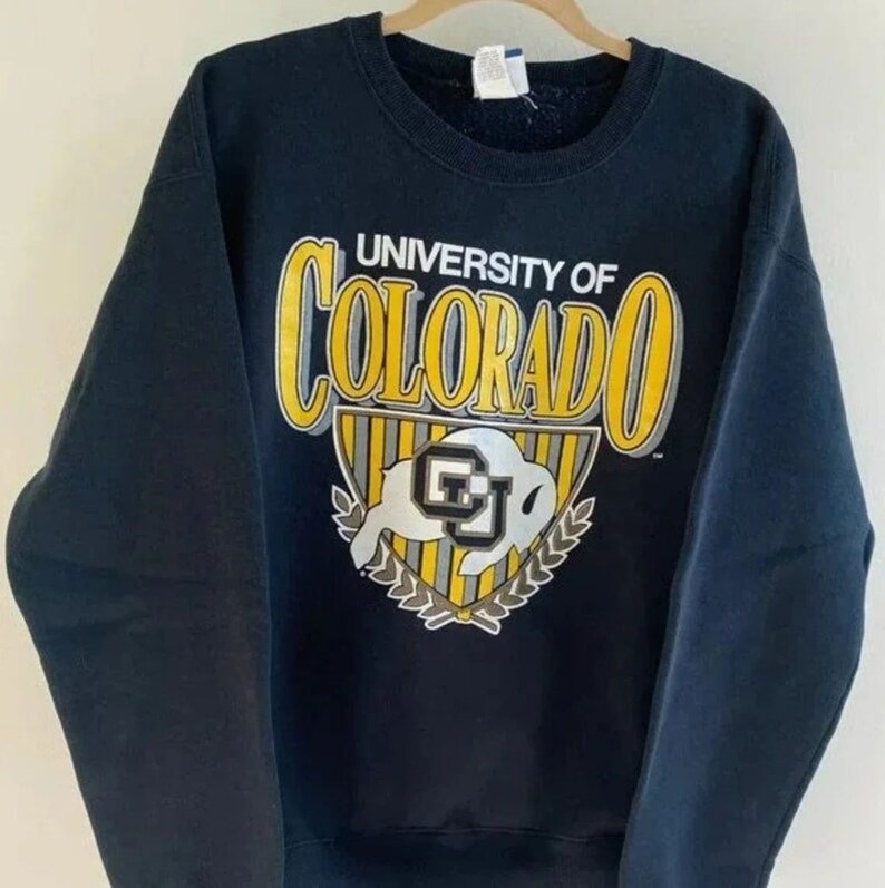 Vintage Colorado Football Sweatshirt T-shirt, Retro CU Boulder 1876 Tee ...