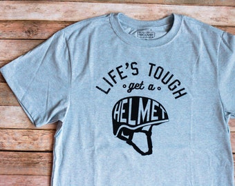 Life's Tough - Boy Meets World shirt - roller derby shirt - helmet shirt - screenprinted unisex tee - gift for a skater 90s show fan