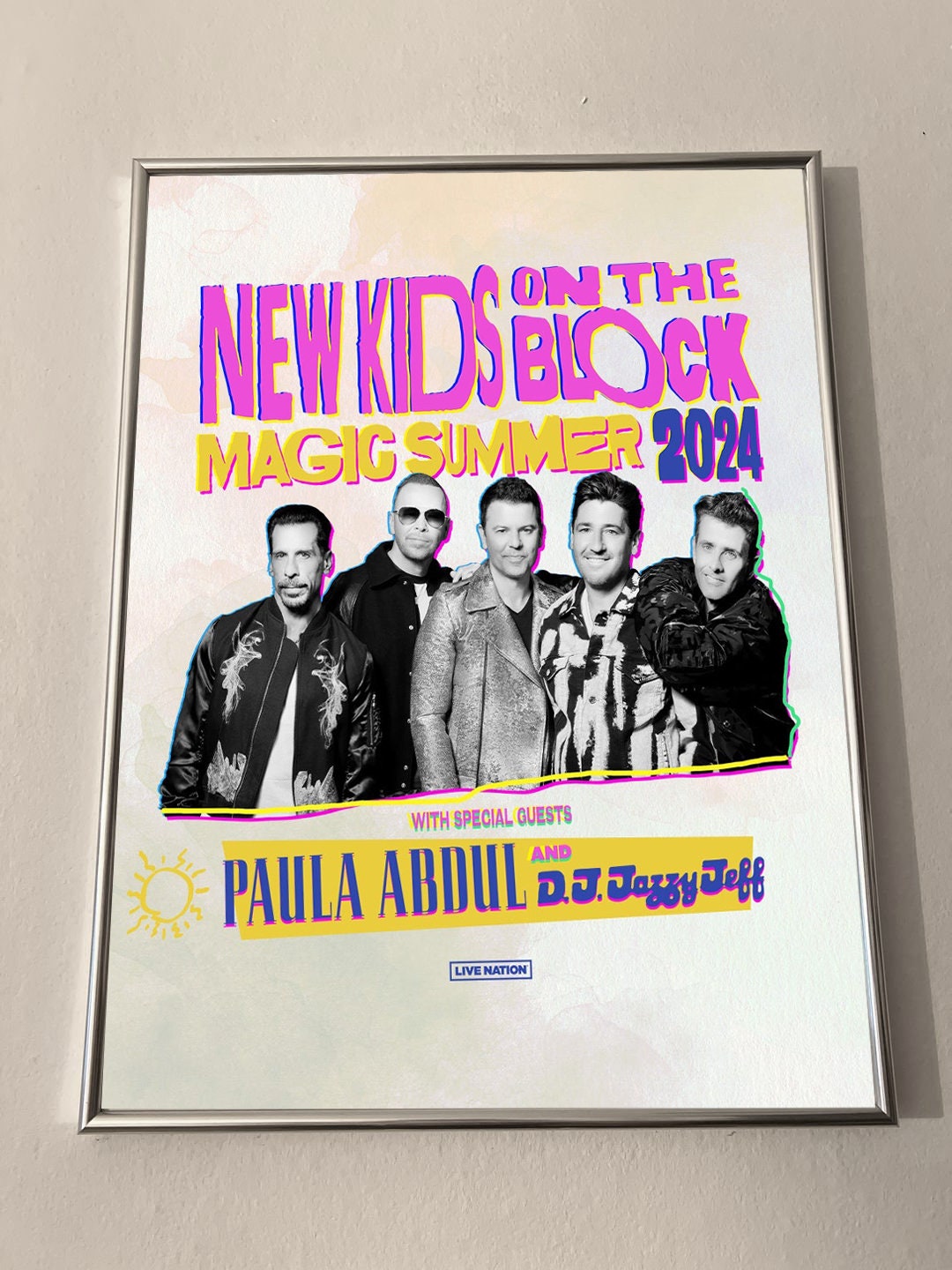 New Kids on the Block 2024 Tour Poster Print New Kids Band Etsy