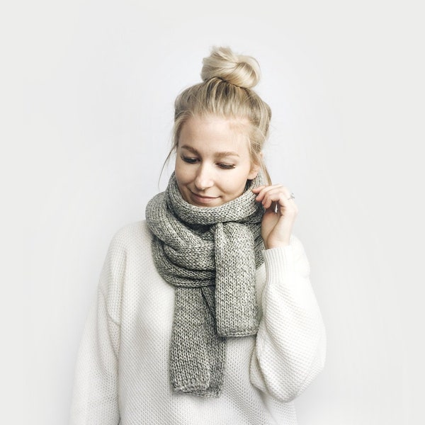 KNITTING PATTERN ⨯ Classic, Long Open-Ended Scarf ⨯ The Grand-Goâve