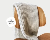 CROCHET PATTERN Blanket, Afghan Chunky Texture The Kenscoff Throw