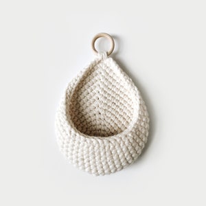 MOTIF AU CROCHET Panier suspendu Le Lapli