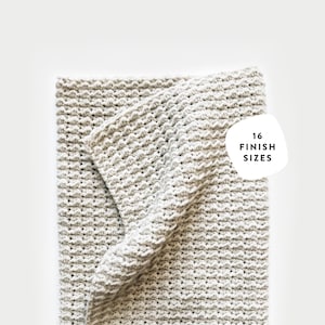 CROCHET PATTERN ⨯ Blanket, Afghan ⨯ Chunky Texture  ⨯ The Glise Throw