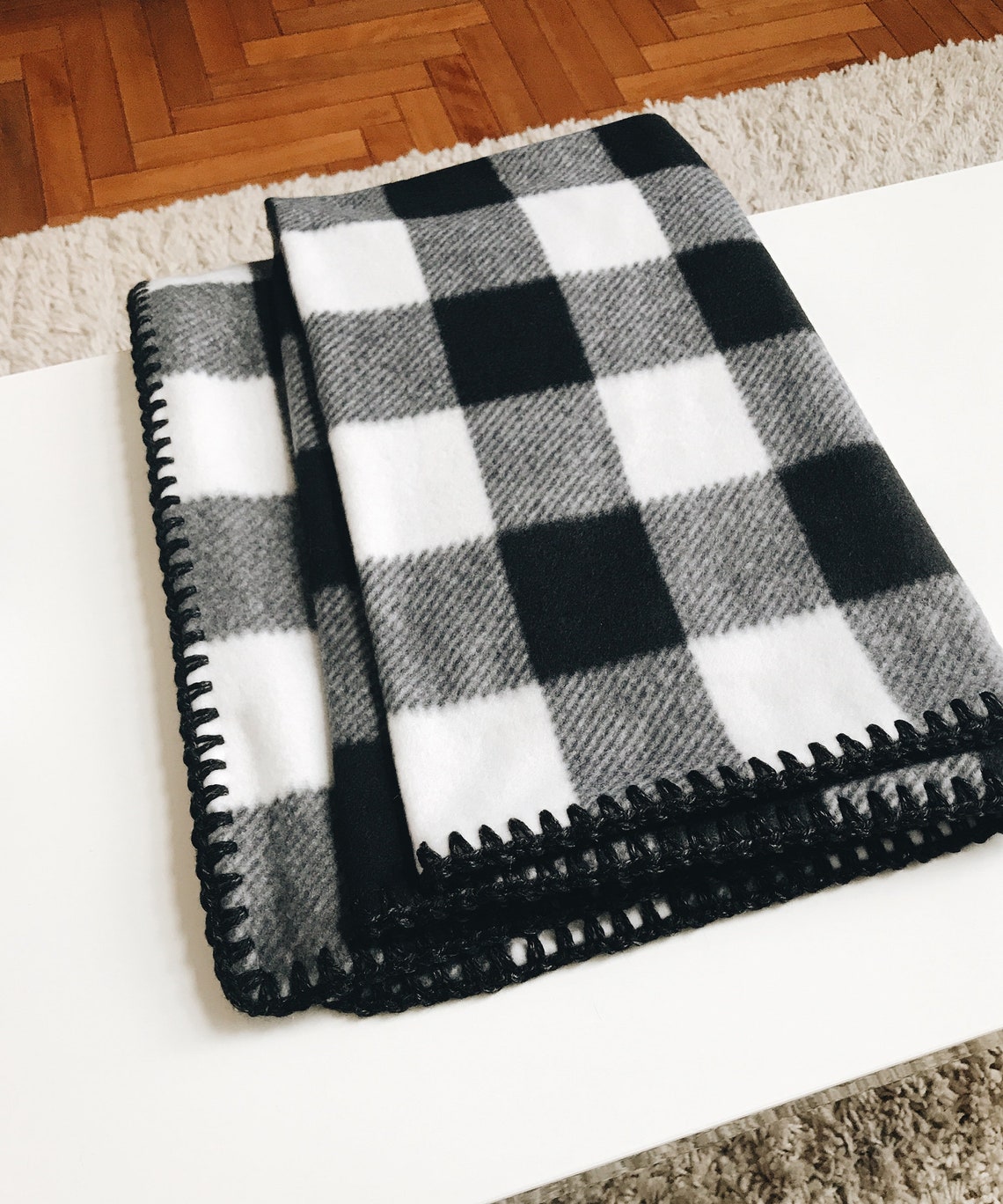 CROCHET PATTERN Fleece Blanket Crochet Edge the Vit Etsy