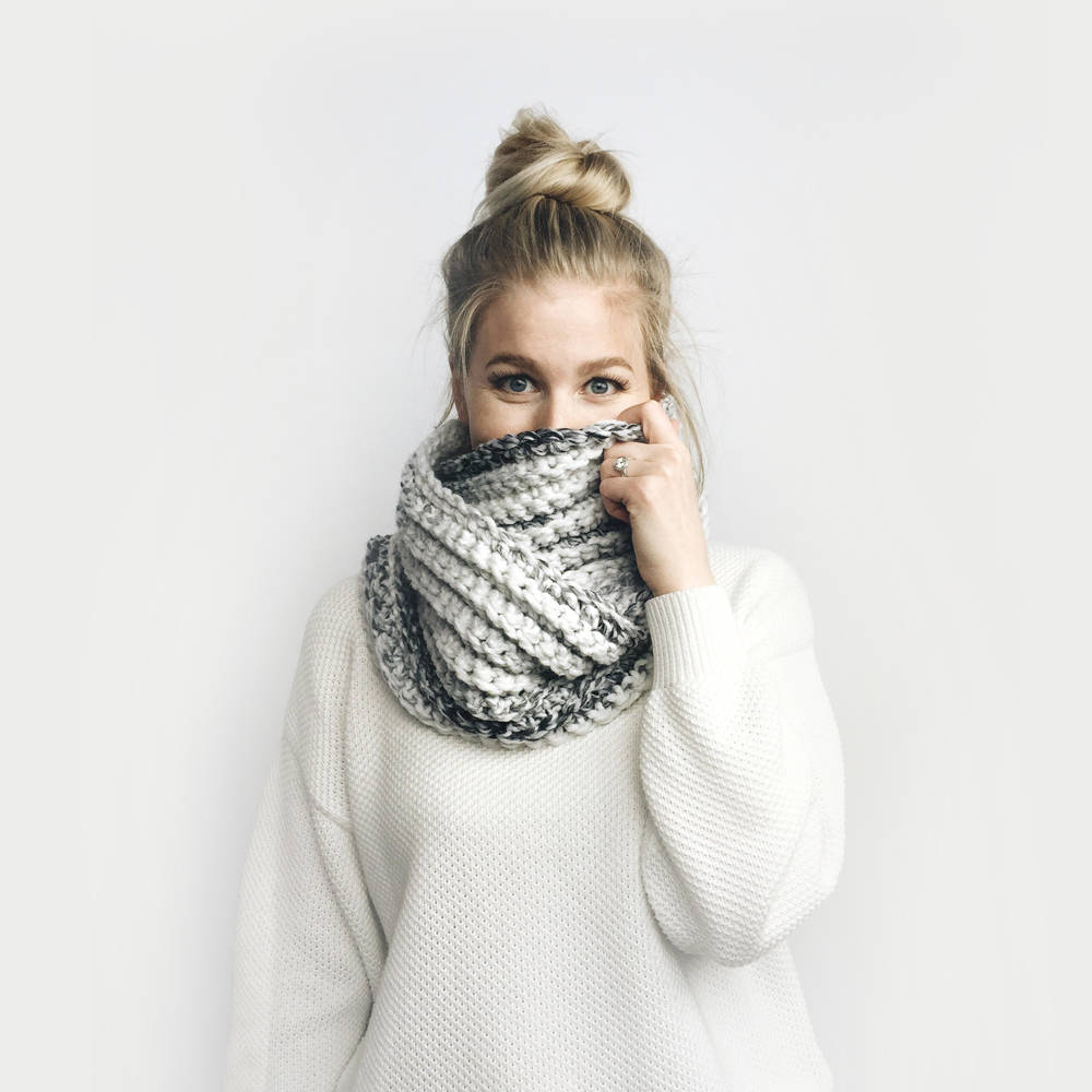CROCHET PATTERN Chunky Infinity Circle Scarf Ribbed the - Etsy Australia