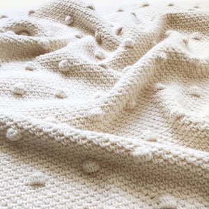 CROCHET PATTERN Blanket, Bobble Throw, Afghan The Dessa Dot image 2