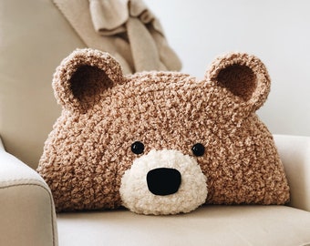 CROCHET PATTERN ⨯ Bear Pillow ⨯ Nursery, toddler, child, decor