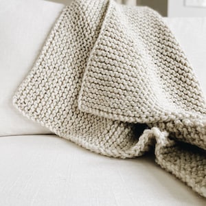 KNIT PATTERN ⨯ Simple, beginner, easy blanket ⨯ The Relèv