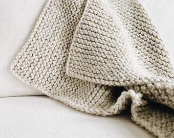 KNIT PATTERN ⨯ Simple, beginner, easy blanket ⨯ The Relèv