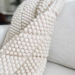 CROCHET PATTERN Bobble Throw, Afghan The Dyaman Blanket image 6