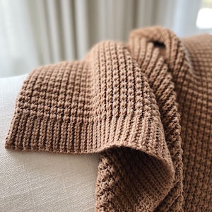 PATRÓN DE GANCHILLO ⨯ Manta, Afgano, Throw, Acanalado ⨯ The Chanday