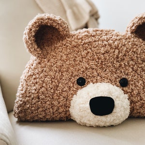 CROCHET PATTERN Bear Pillow Nursery, toddler, child, decor image 5