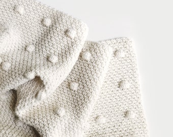 CROCHET PATTERN ⨯ Blanket, Bobble Throw, Afghan ⨯ The Dessa Dot