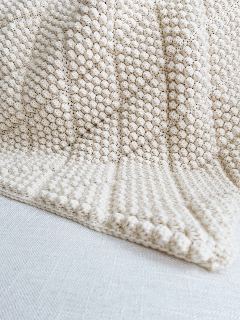 CROCHET PATTERN Bobble Throw Afghan the Dyaman Blanket