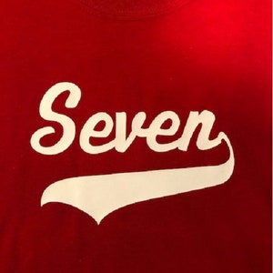 Personalized 7th Birthday Youth Boys Girls Kid Shirt: Custom Seven 7 T-Shirt