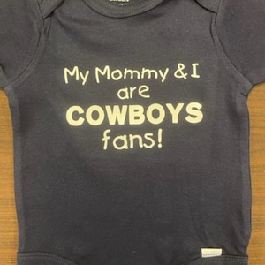 Cowboys Baby Onesie: Football Fan Bodysuit - Infant One Piece Dallas Mommy & Me
