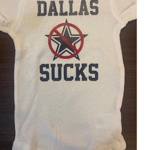 Dallas sucks baby onesie ® - funny Eagles infant one piece - football sports bodysuit - hate the Cowboys - shower gift