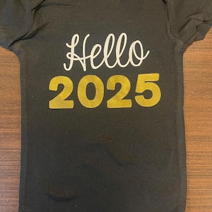 New years 2025 baby onesie ®  happy new year one piece bodysuit  infant announcement boy girl clothes clothing