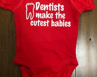 Dentiste Combinaison bébé Body une pièce pour bébé Papa Maman Vêtements Vêtements