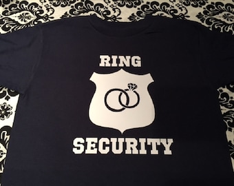 Ring security shirt - toddler ring bearer tshirt - wedding party tees - boys girls kids youth t-shirt