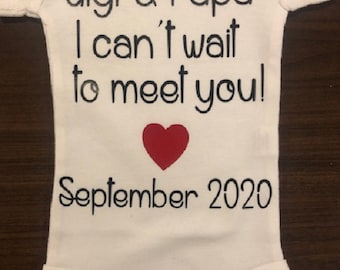 gifts for new grandparents - baby announcement shirt - baby due shirt - coming soon baby - surprise grandparents - infant due date