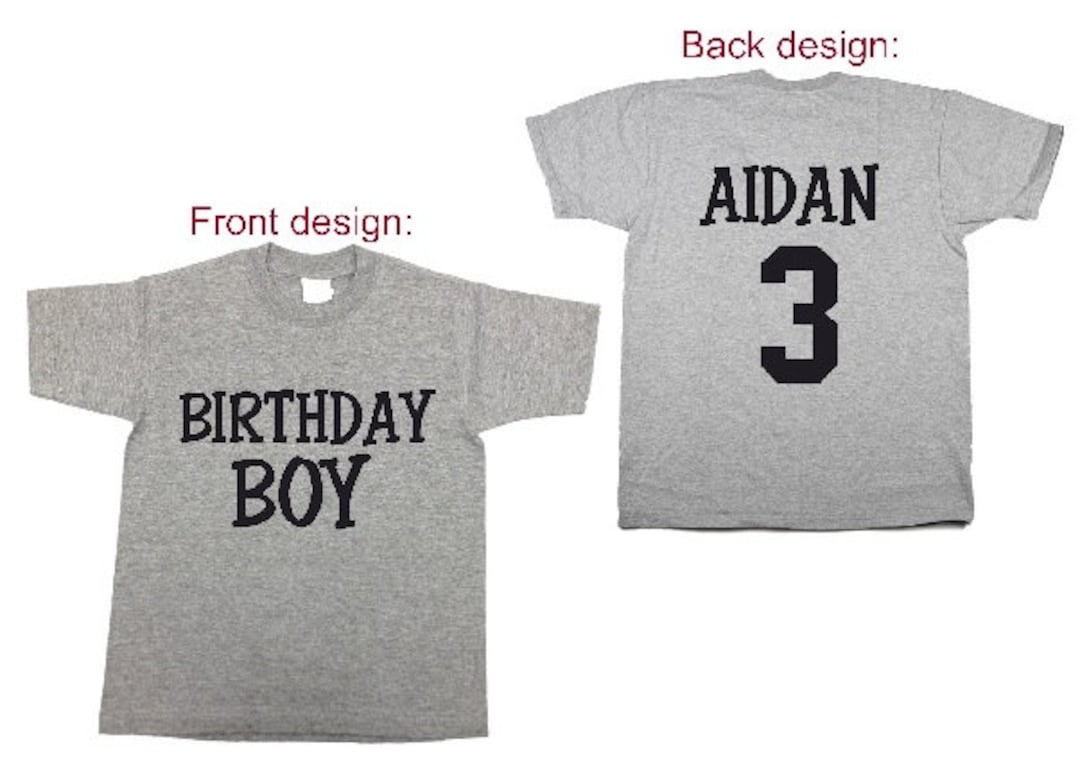 Birthday Boy Jersey Birthday Girl Jersey Toddler Birthday Shirt