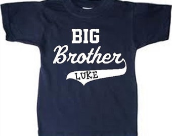 personalized big brother shirt, big brother tshirt, birth announcement, big brother t shirt, big brother t-shirt, big brother name