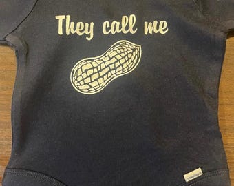 Peanut baby onesie ® - Infant One Piece Bodysuit - Shower Gift - Funny Clothes Clothing - Little Nickname