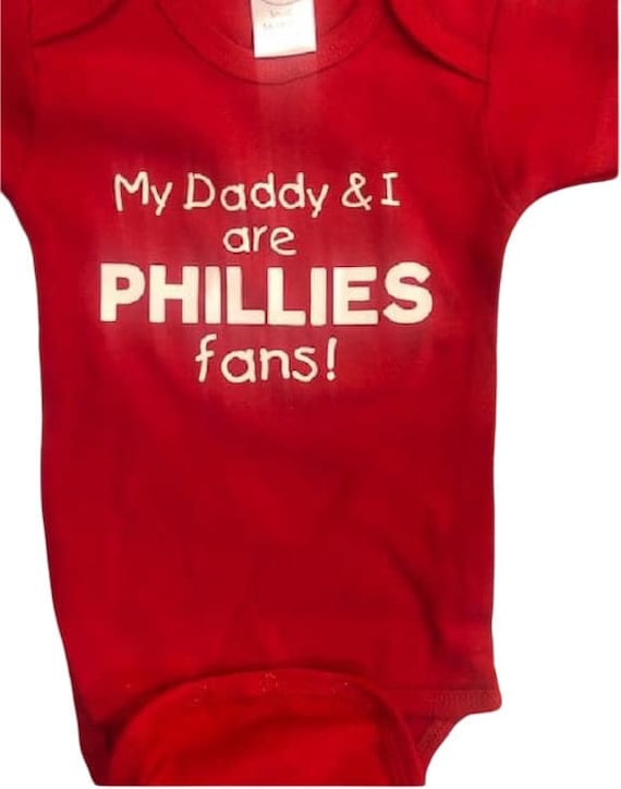 Phillies Baby Onesie Phillies Onesie Infant Baseball Clothes Clothing One Piece Bodysuit Shower Gift Etsy