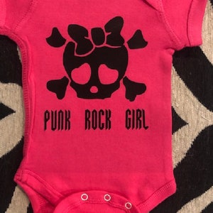 punk rock baby onesie®- baby girl infant clothes - punk rock baby shirt - funny punk rock baby - skull baby clothes, punk baby clothing