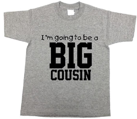Surprise New Big Cousin T-Shirt Boys Girls Kids Toddler Youth Tee Shirt Tshirt