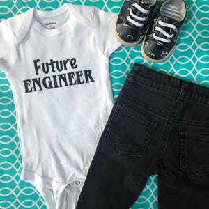 Future Engineer Baby Onesie ® Infant One Piece Bodysuit - Shower Gift - Clothes Clothing Boy Girl