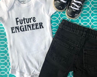 Future Engineer Baby Onesie ® Infant One Piece Bodysuit - Shower Gift - Clothes Clothing Boy Girl